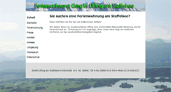 Desktop Screenshot of ferienwohnung-uffing.de